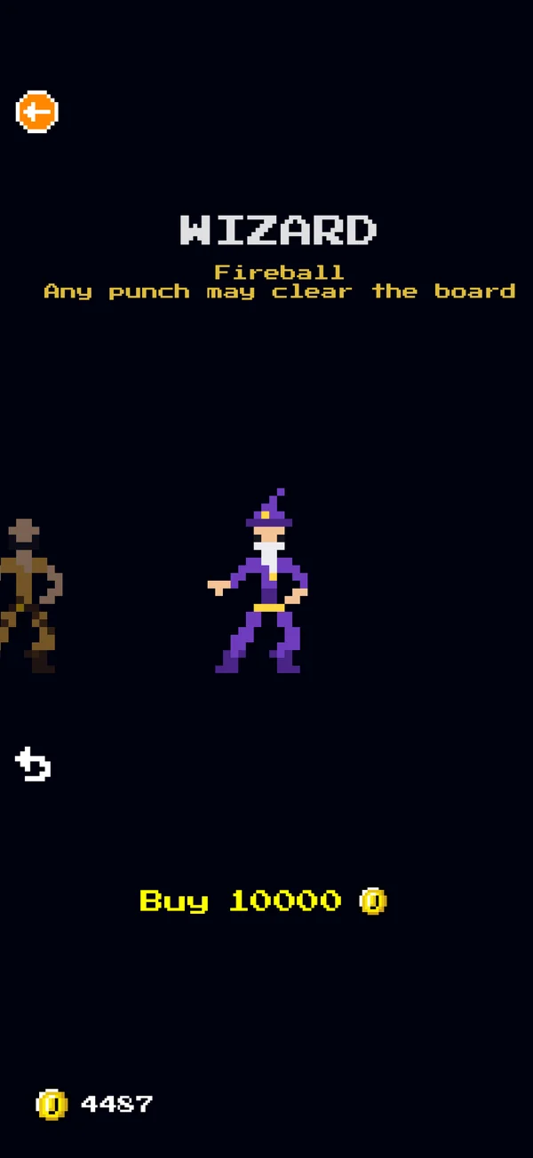 The fighter shop showing the Wizard